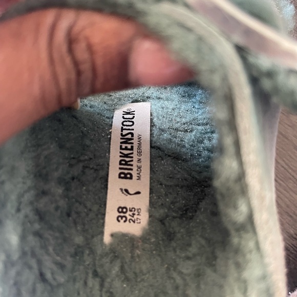 Birkenstock Soft Green Slippers - Picture 3 of 4